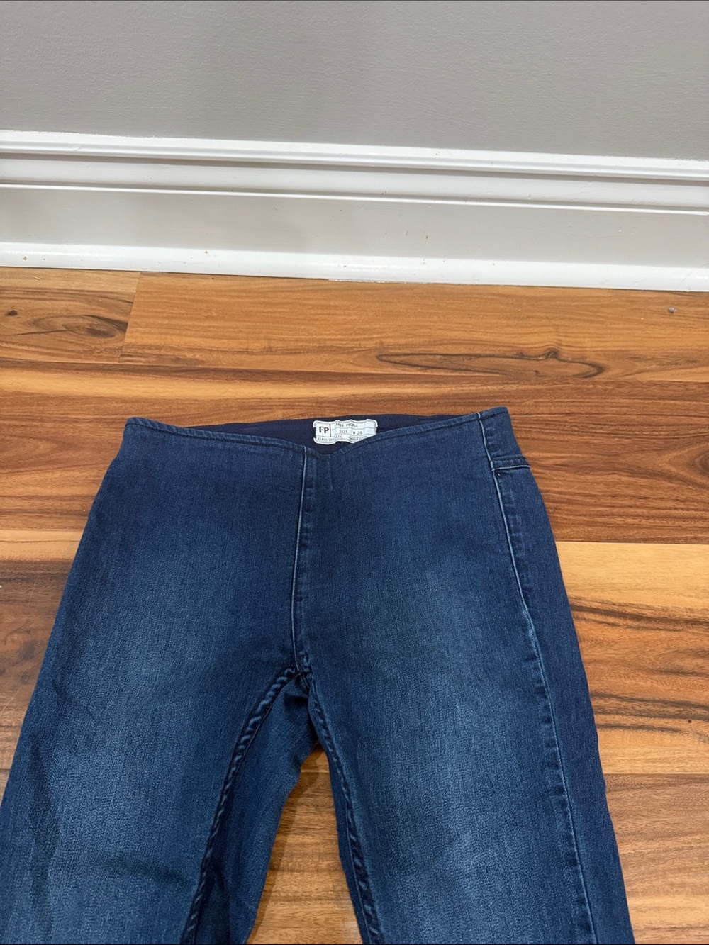 Free People Dark Blue Flare Jeans - Picture 2 of 4